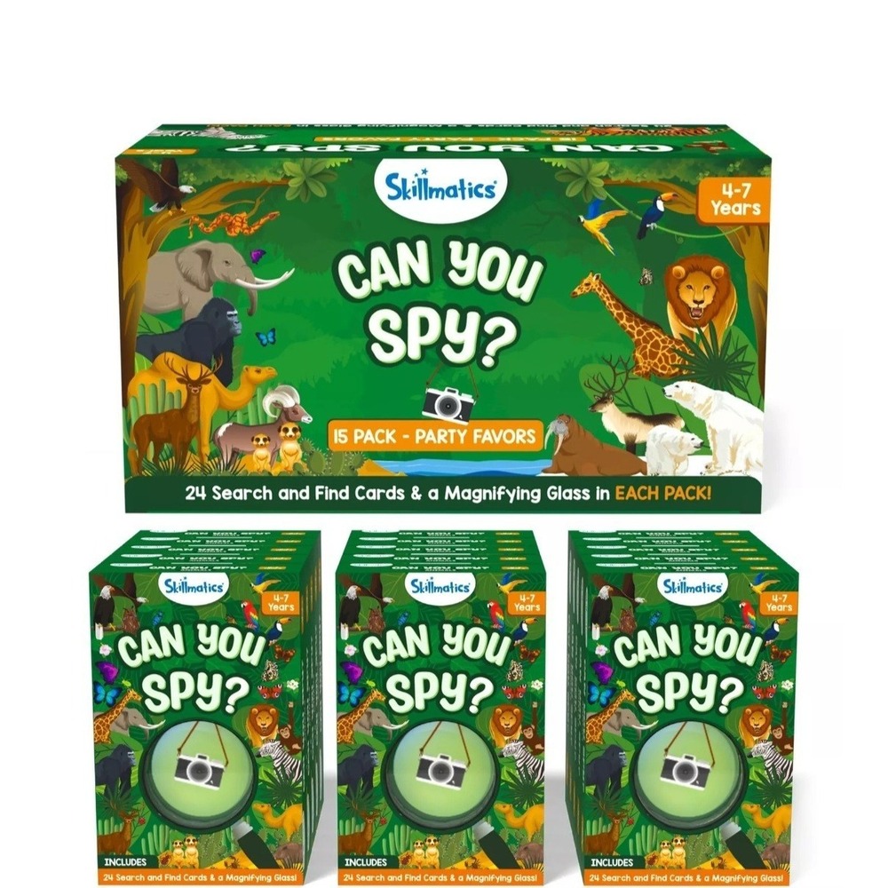 Skillmatics Can You Spy Party Favors 15 Pack Kids Search Find Game Birthday Box